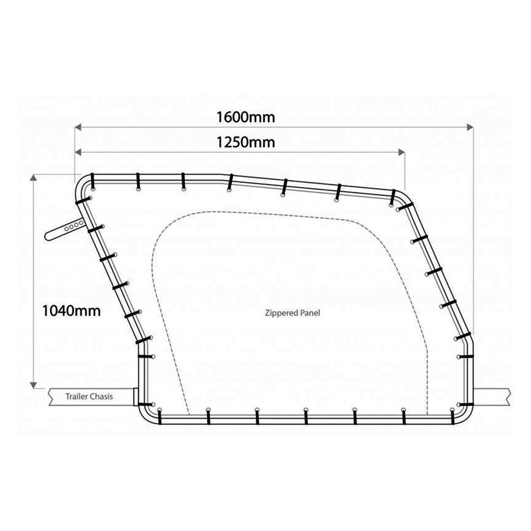 D-Flector Boat Stone Guard Dimensions