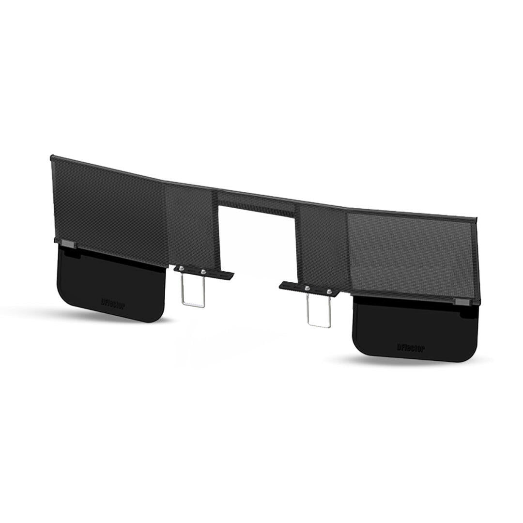 D-Flector Centre Cut Stone Guard mounted on caravan A-frame