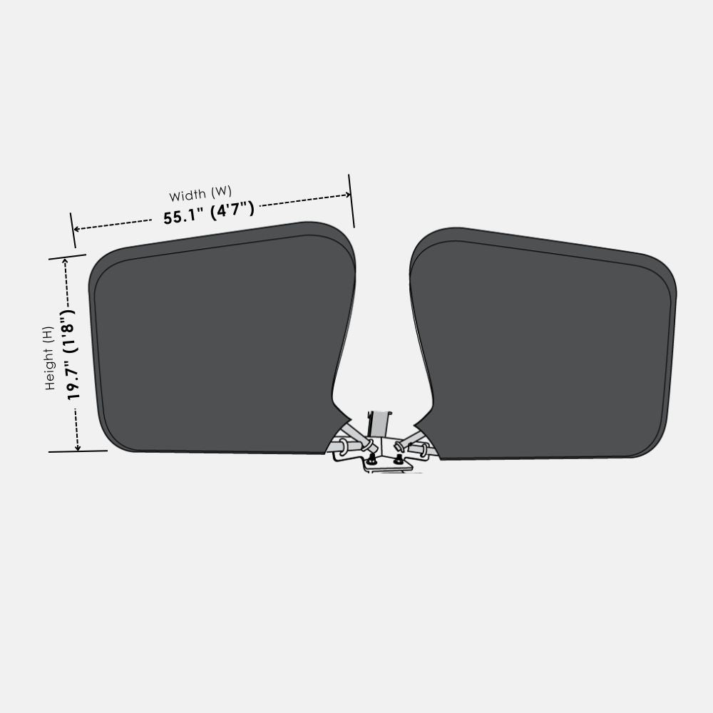 DSG046 Jet Ski Stone Guard Dimensions