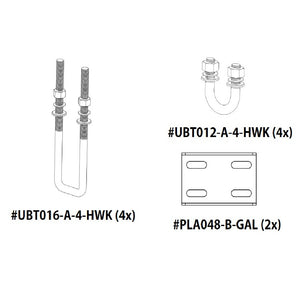 Boat Stone Guard Kit - 4x UBT016, 4x UBT012 & 2x PLA048