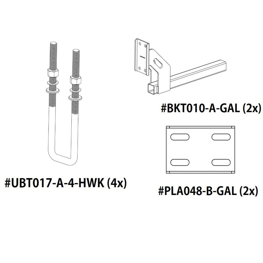 Boat Stone Guard Kit - 4x UBT017, 2x BKT010 & 2x PLA048