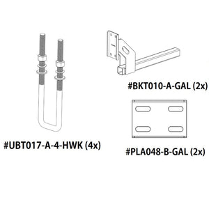 Boat Stone Guard Kit - 4x UBT017, 2x BKT010 & 2x PLA048
