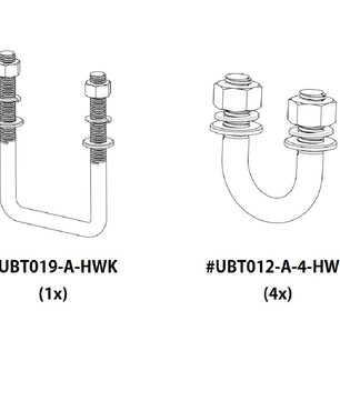 Jetski Stone Guard Kit - 1x UBT019 & 4x UBT012