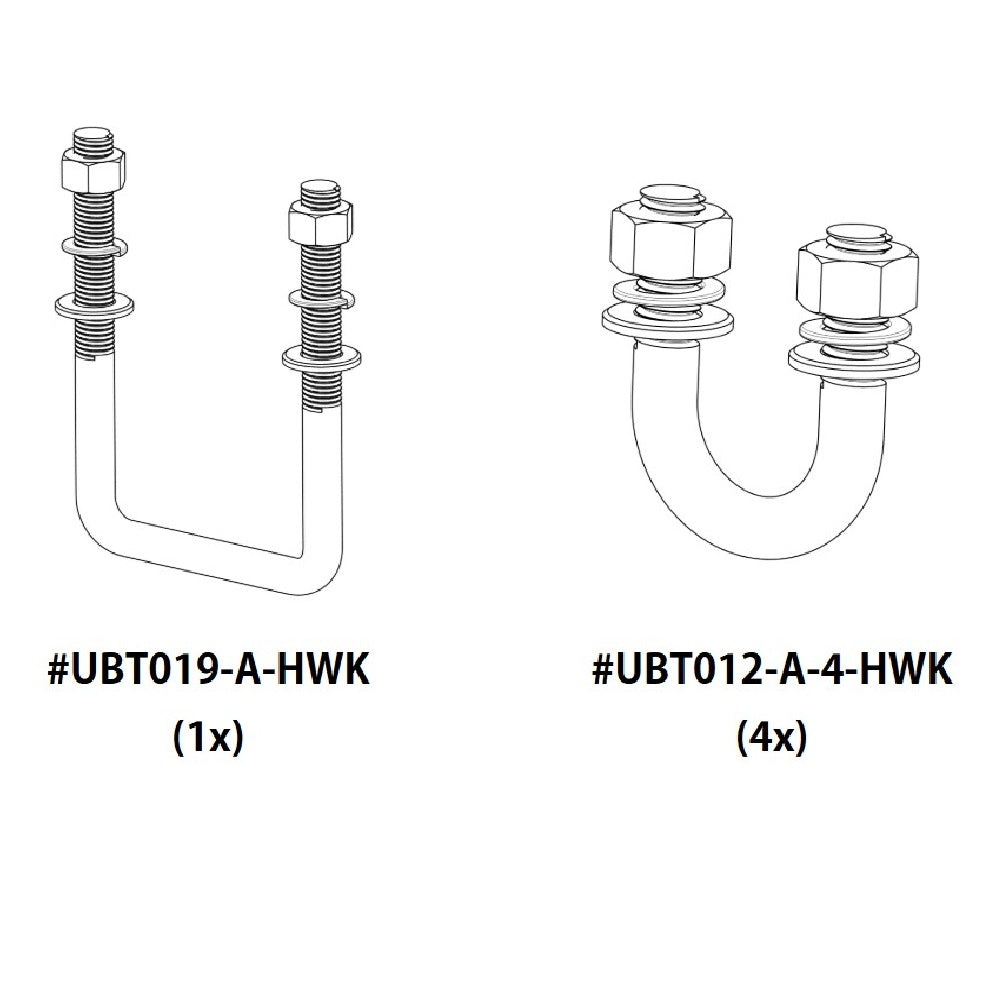 Jetski Stone Guard Kit - 1x UBT019 & 4x UBT012