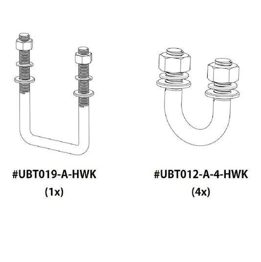 Jetski Stone Guard Kit - 1x UBT019 & 4x UBT012
