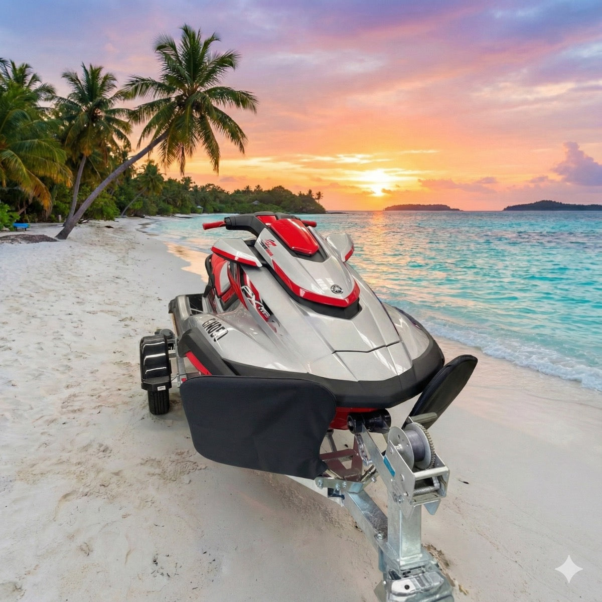D-Flector J100 fitted to a Sea-Doo at sunset